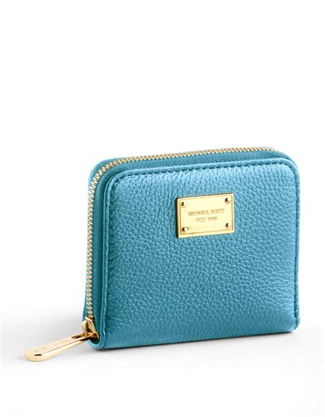 michael kors small leather zip around wallet